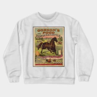 Vintage retro horse poster art Crewneck Sweatshirt